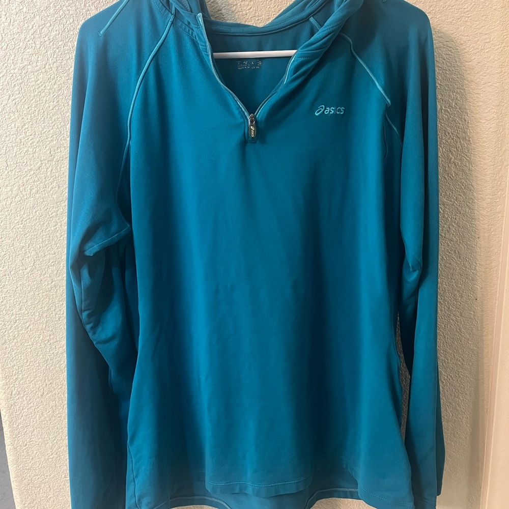 ASICS Teal Long Sleeve Pullover